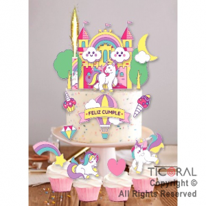 ESCENOGRAFIA UNICORNIO (15 UNIDADES + 1 BENGALA)